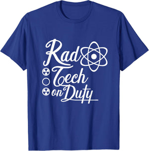 Rad Tech on Duty Radiologist Technician Radiology Tech T-Shirt - T-Shirt | Royal
