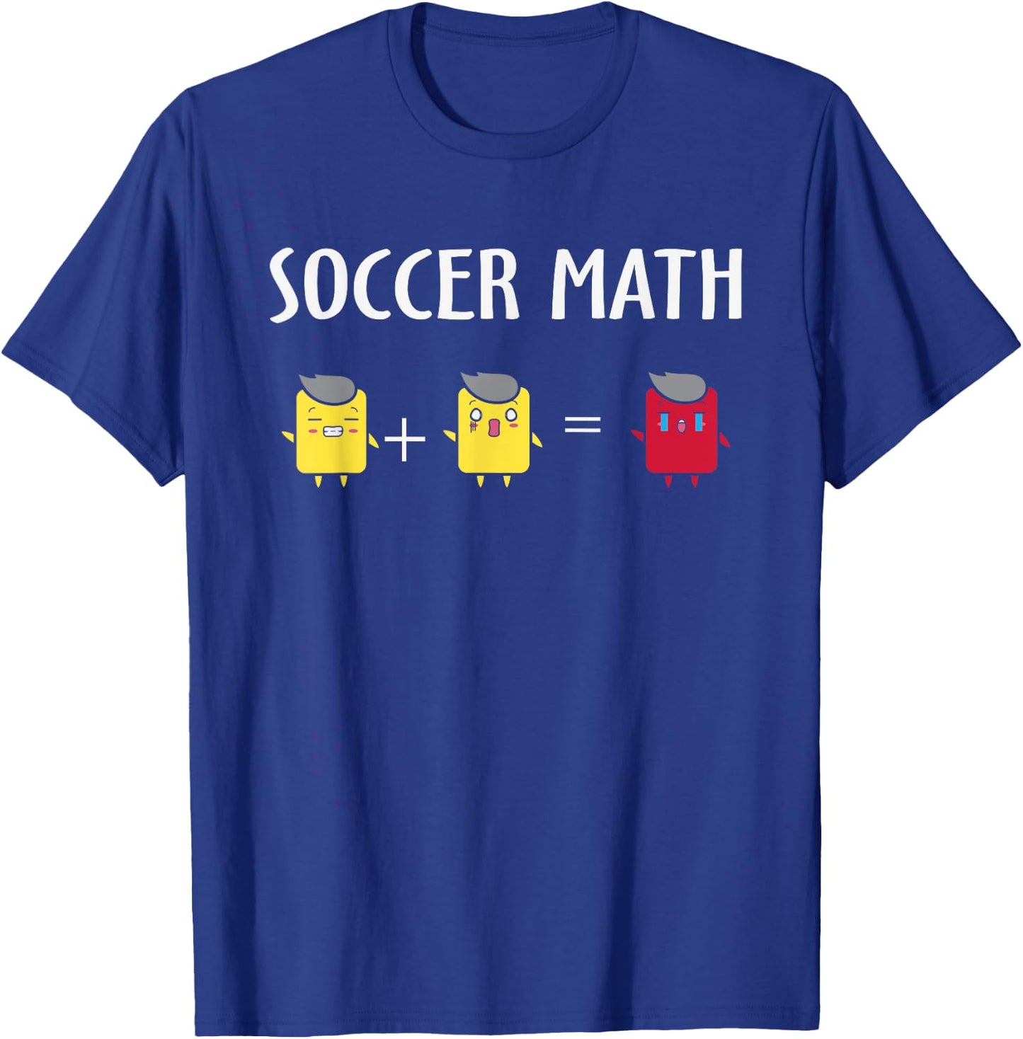 Soccer Math Funny Card Penalty, Funny Soccer T-Shirt - T-Shirt | Royal