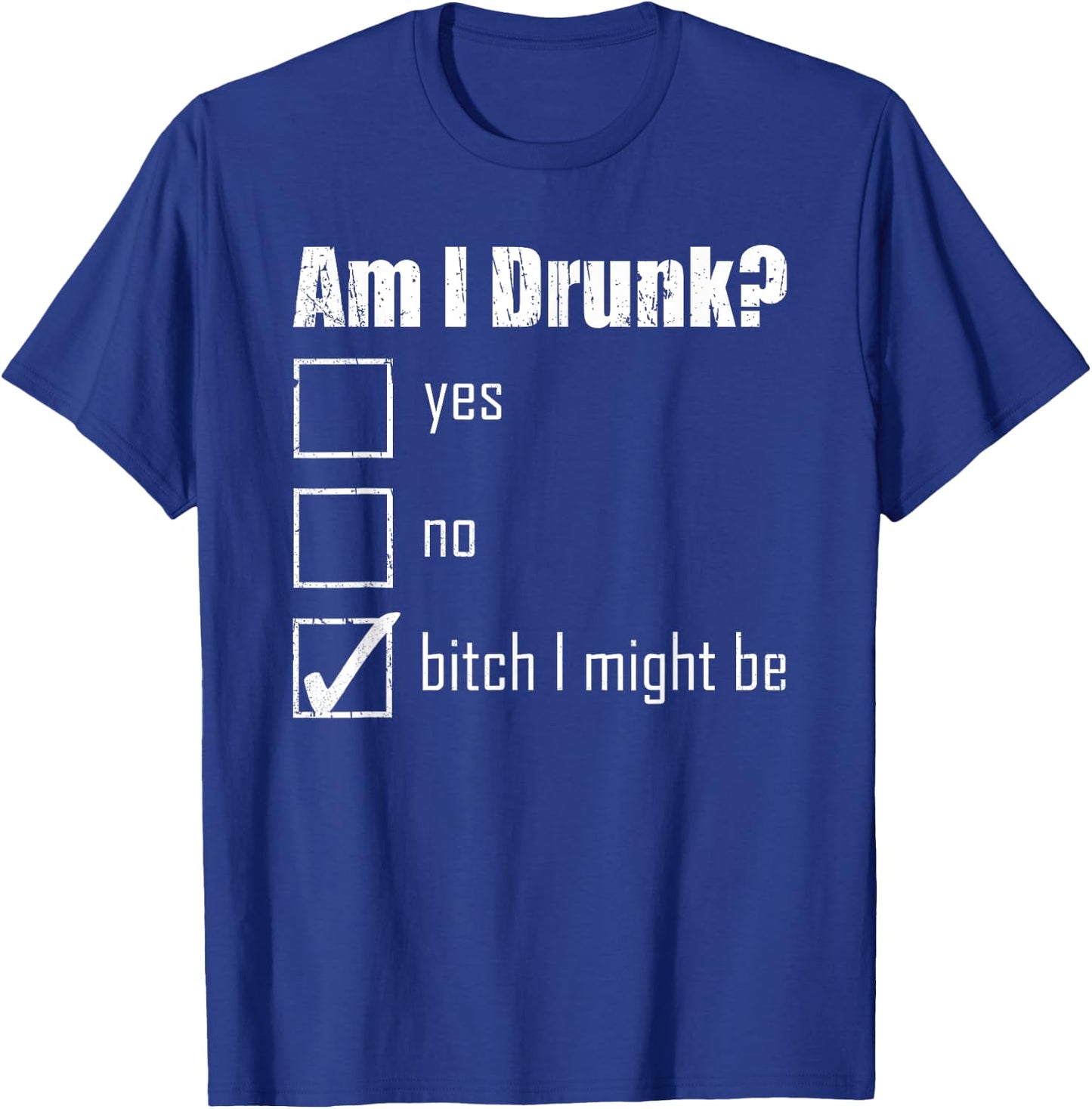 Drinking Drunk Bachelorette Am I Drunk Beer Bride Costume T-Shirt - T-Shirt | Royal