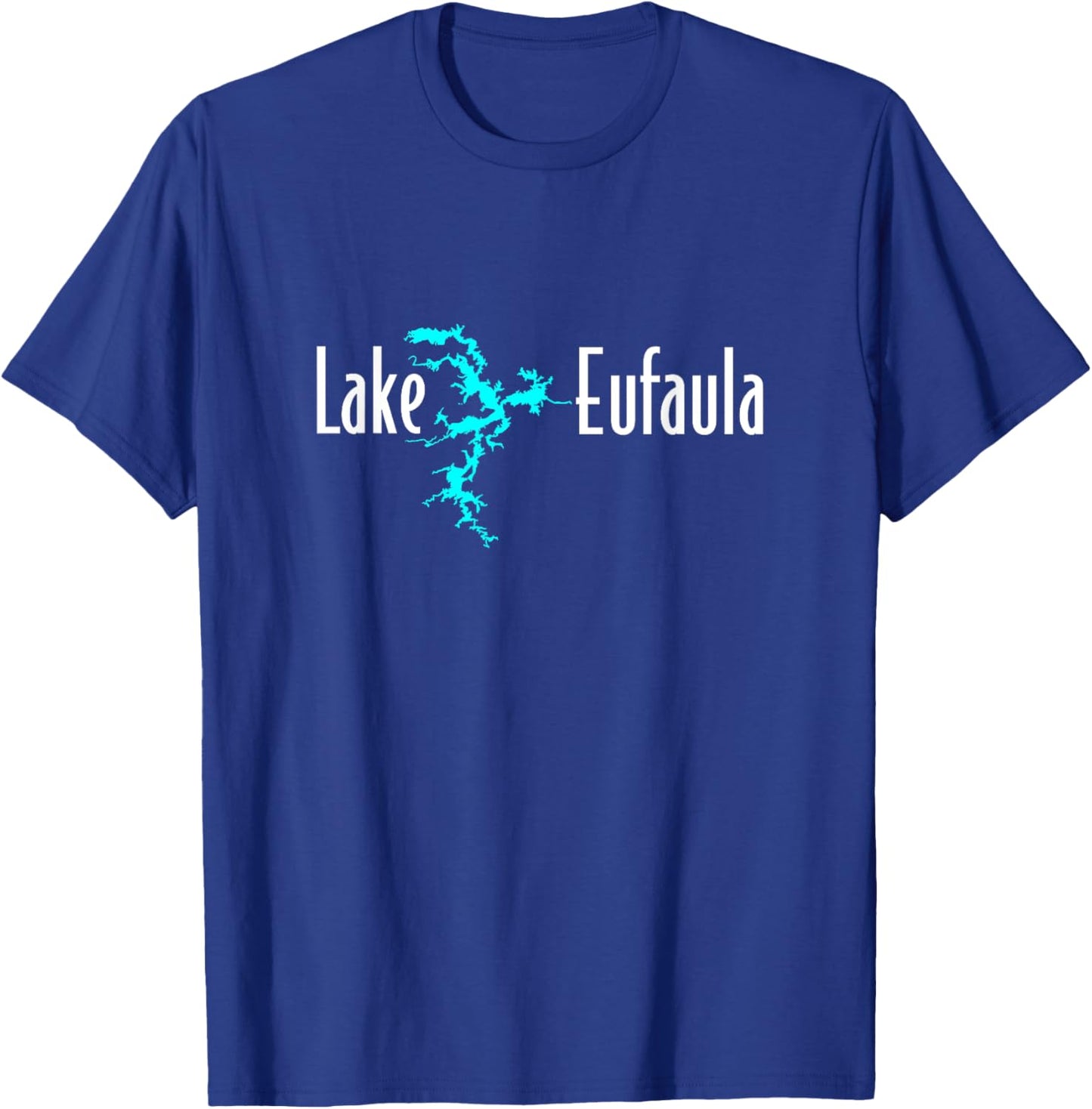 Minimalist Lake Eufaula, Oklahoma T-Shirt - T-Shirt | Royal