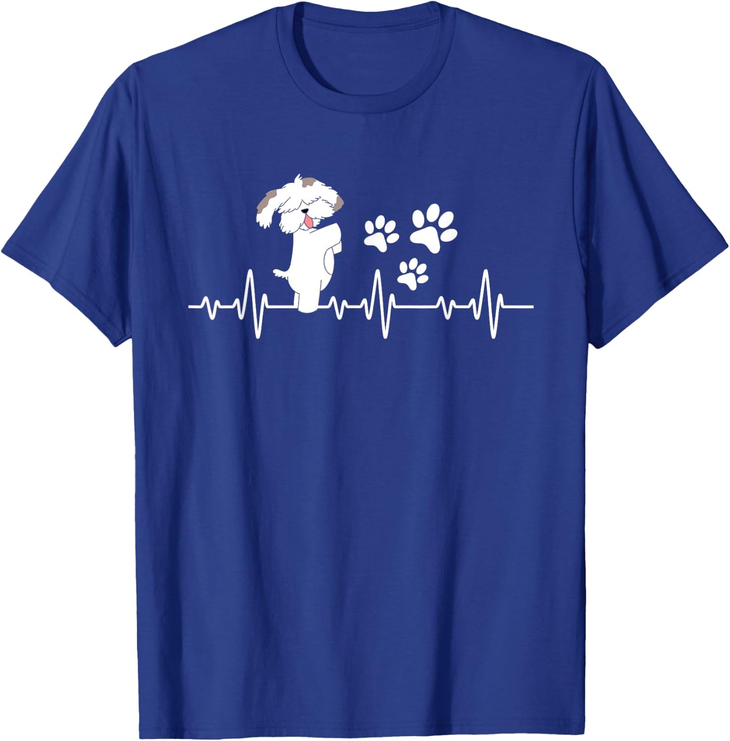 Shih Tzu Heartbeat - Dog Owner Animal Breeder Canine Lover T-Shirt - T-Shirt | Royal