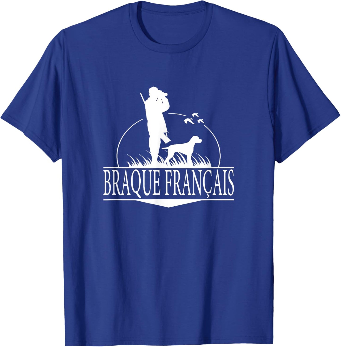Braque Francais Hunting Dogs T-Shirt - T-Shirt | Royal