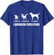 Labrador Evolution Design for a Labrador Owner T-Shirt - T-Shirt | Royal