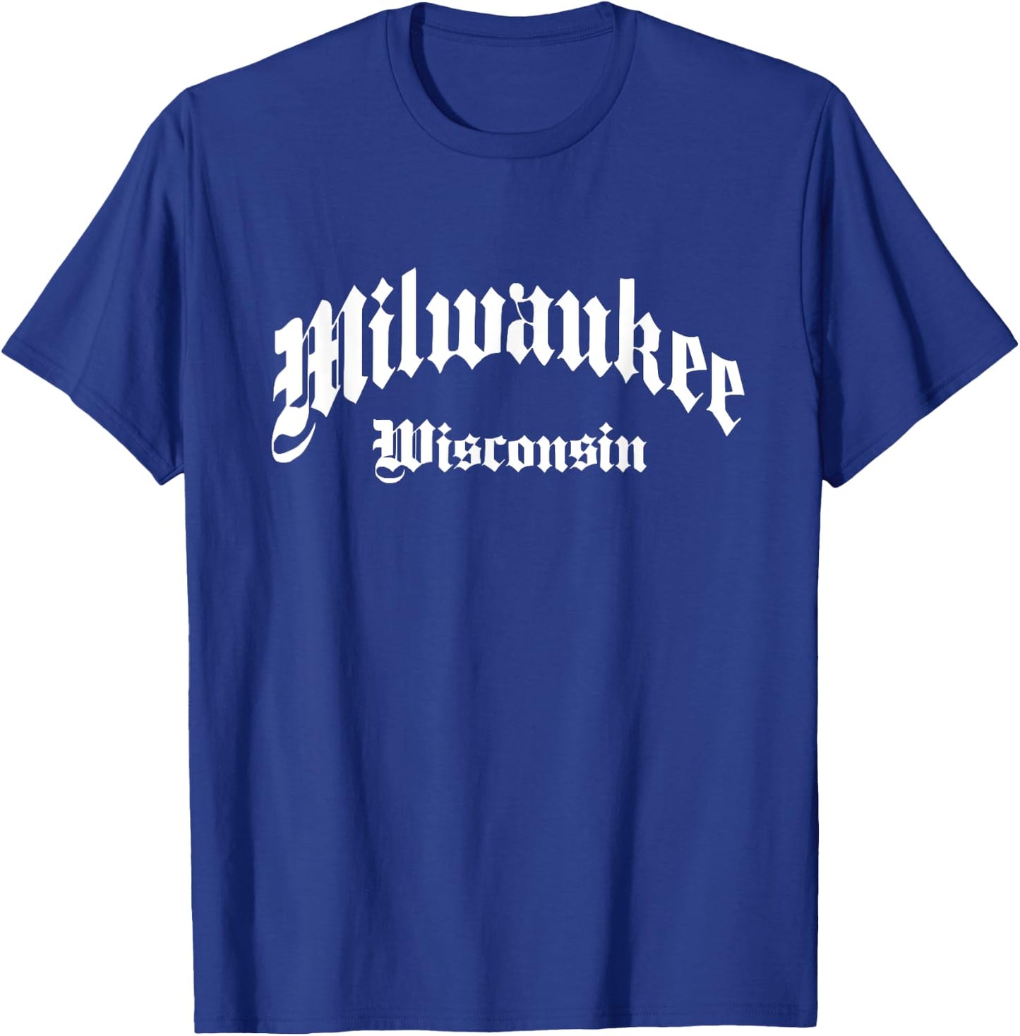 Milwaukee - Wisconsin - Old School Design - Classic T-Shirt - T-Shirt | Royal