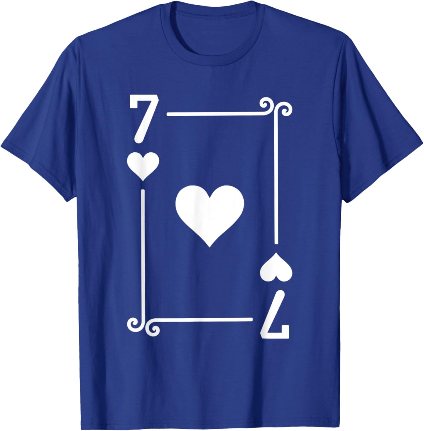 Playing Cards Costume - Seven Card - 7 of Hearts T-Shirt - T-Shirt | Royal