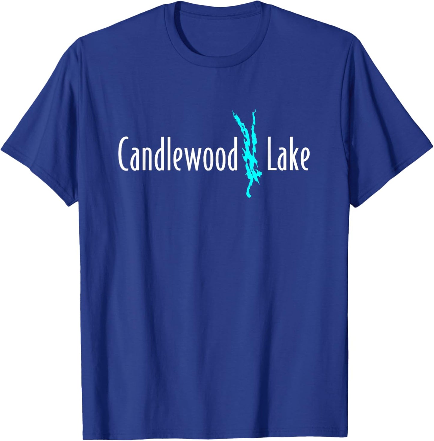 Minimalist Candlewood Lake - Connecticut T-Shirt - T-Shirt | Royal