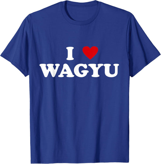 I Heart Breed Cattle Farmer - Cow I Love Wagyu T-Shirt - T-Shirt | Royal