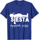 Yoga Gift & Funny Sleeping Fun Spanish Siesta T-Shirt - T-Shirt | Royal