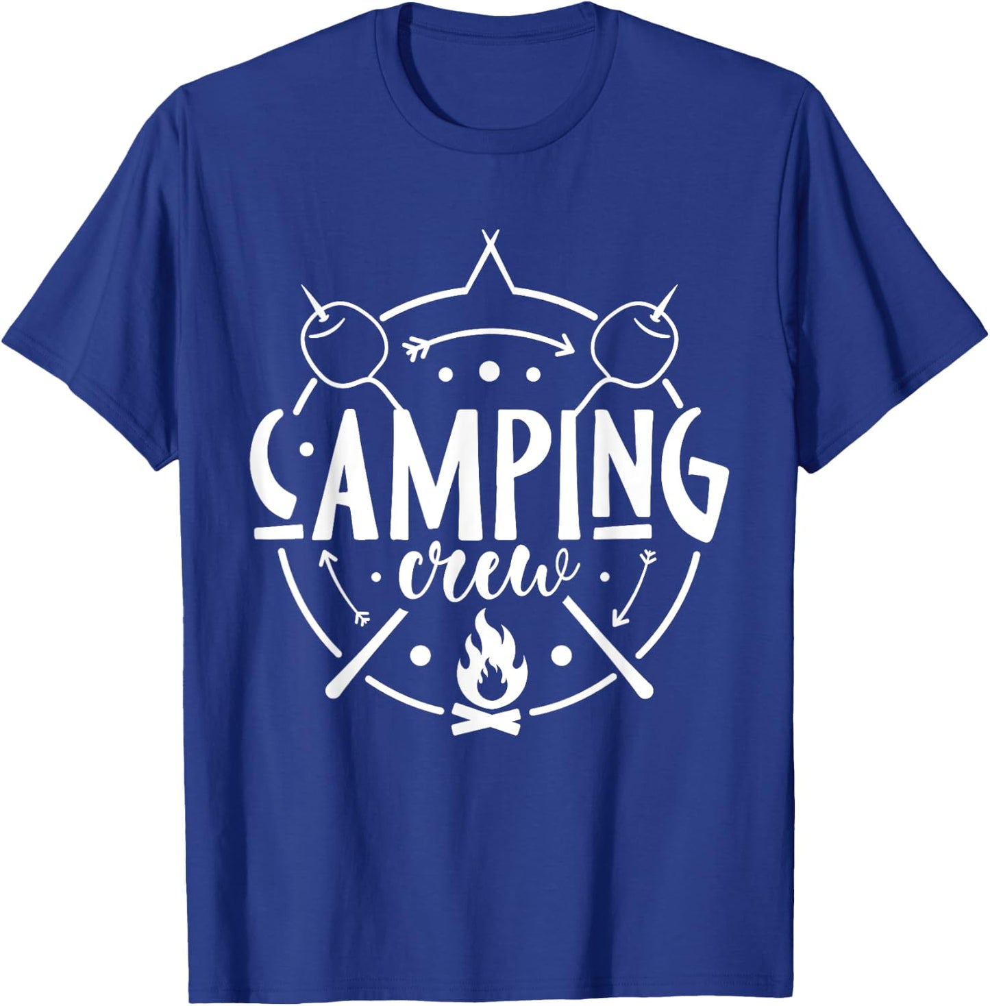 Camping Matching Design for Family Camper Group Camping Crew T-Shirt - T-Shirt | Royal