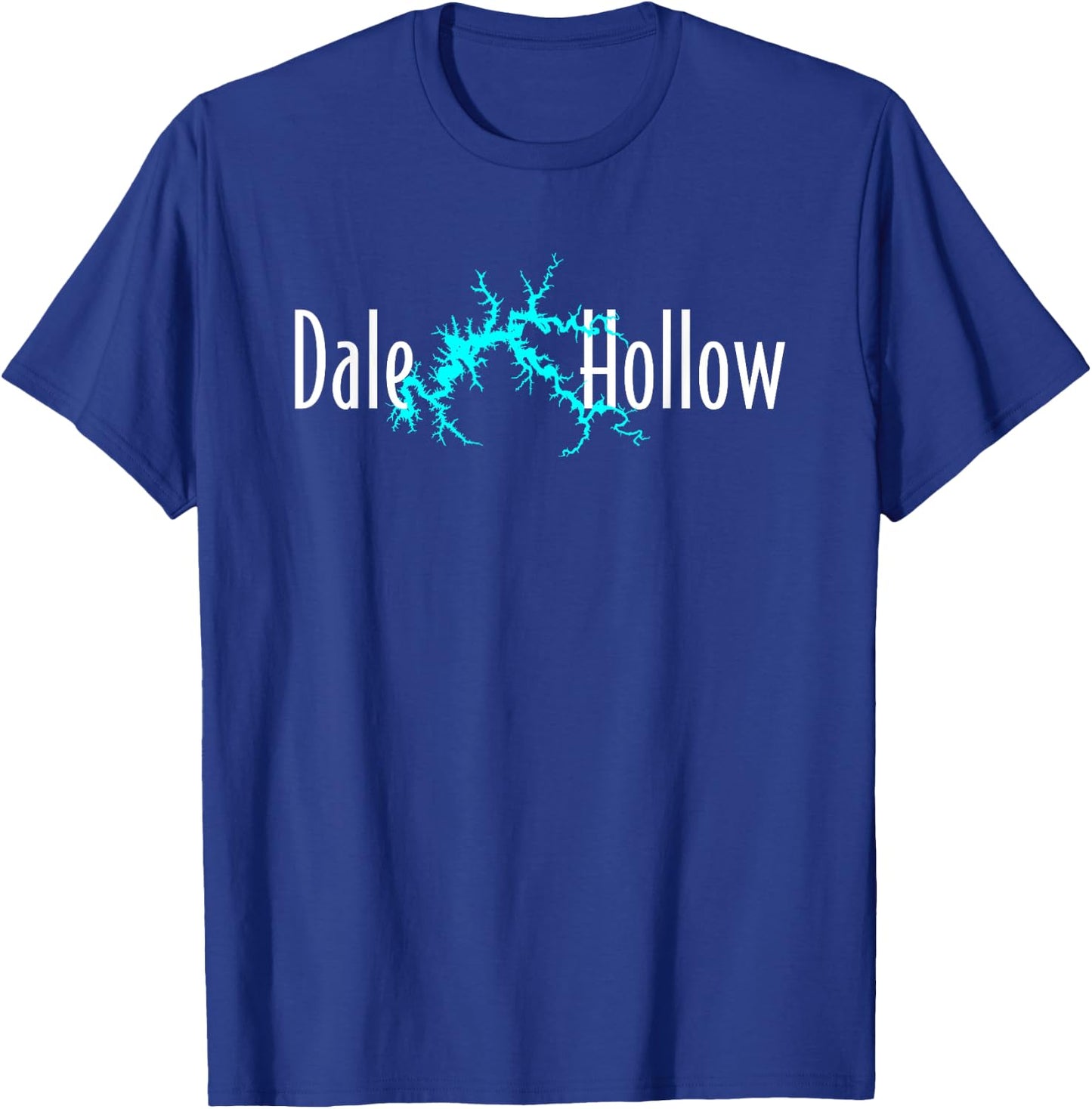 Minimalist Dale Hollow, Kentucky / Tennessee T-Shirt - T-Shirt | Royal