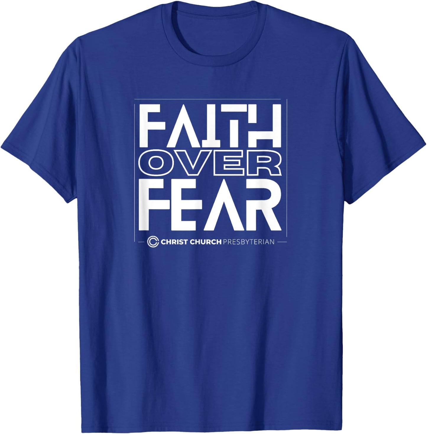 Christ Church Presbyterian Knoxville TN | Faith Front T-Shirt - T-Shirt | Royal