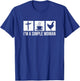 I'm A Simple Woman - Jesus Coffee & Chickens T-Shirt - T-Shirt | Royal