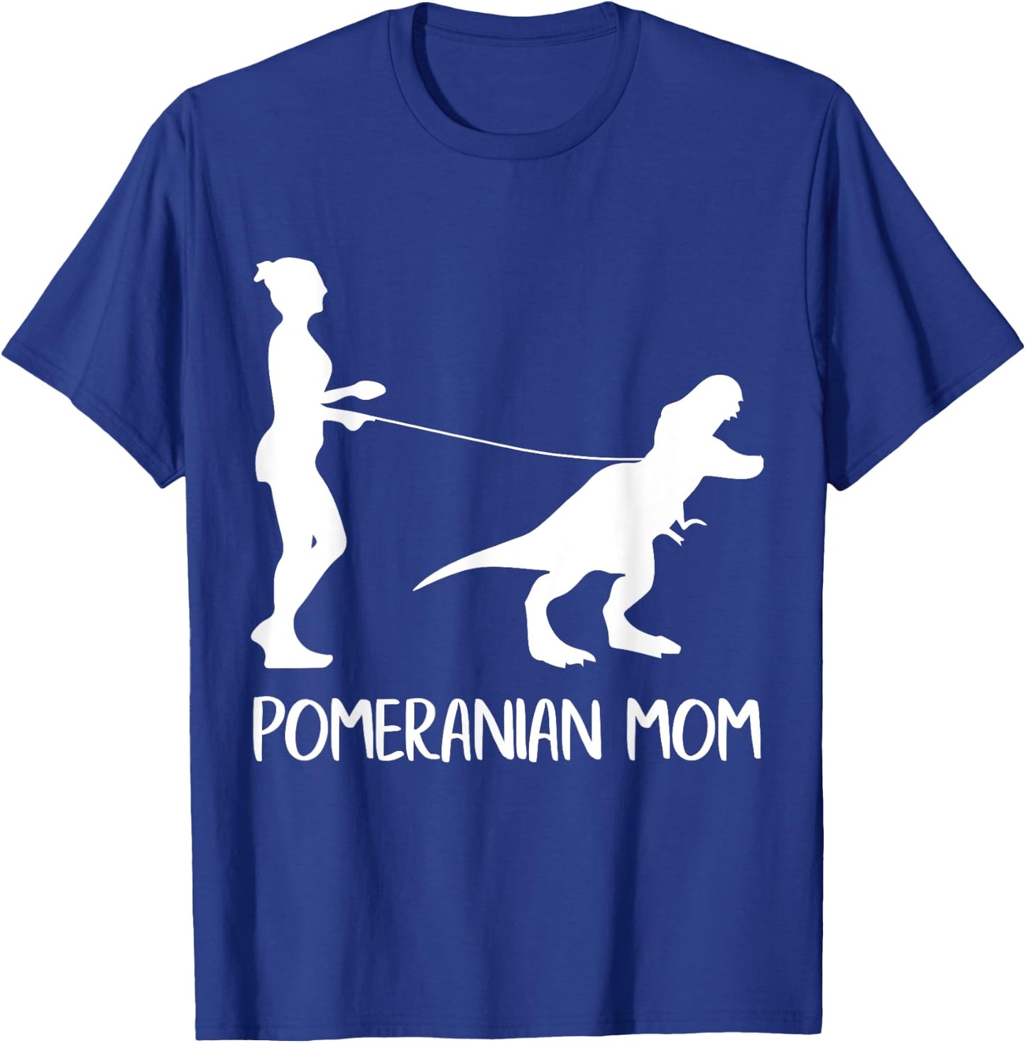 Pomeranian Mom Dog Dinosaur Mothers Day Pomeranian Mama T-Shirt - T-Shirt | Royal