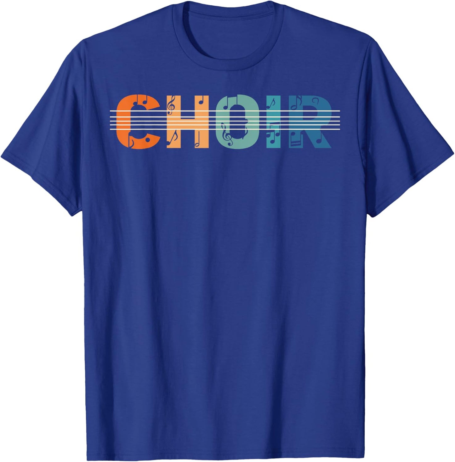 Choir Retro Singer Music Group Teacher Choir Directors T-Shirt - T-Shirt | Royal