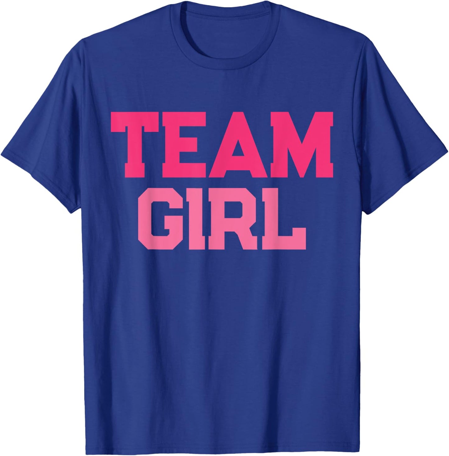 Pink Team Girl Team Boy Gender Reveal Party Matching Family T-Shirt - T-Shirt | Royal