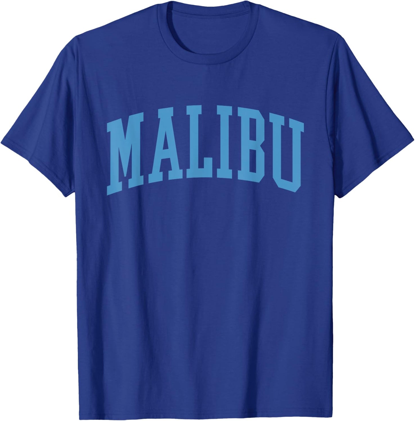 Malibu California Preppy Aesthetic Blue T-Shirt - T-Shirt | Royal