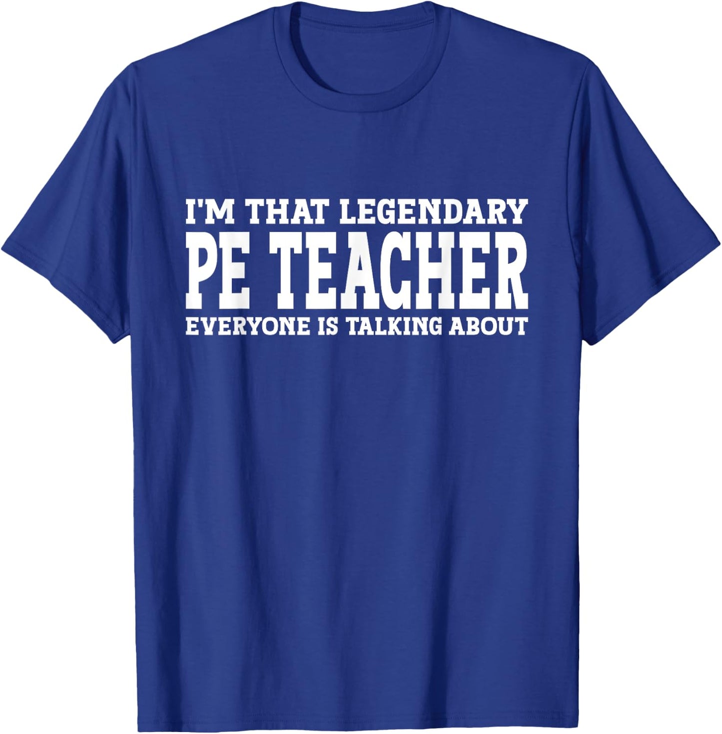 PE Teacher Job Title Employee Funny Worker PE Teacher Women T-Shirt - T-Shirt | Royal