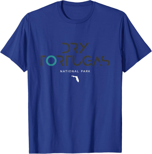 Dry Tortugas National Park Florida Tonal Retro Vintage T-Shirt - T-Shirt | Royal