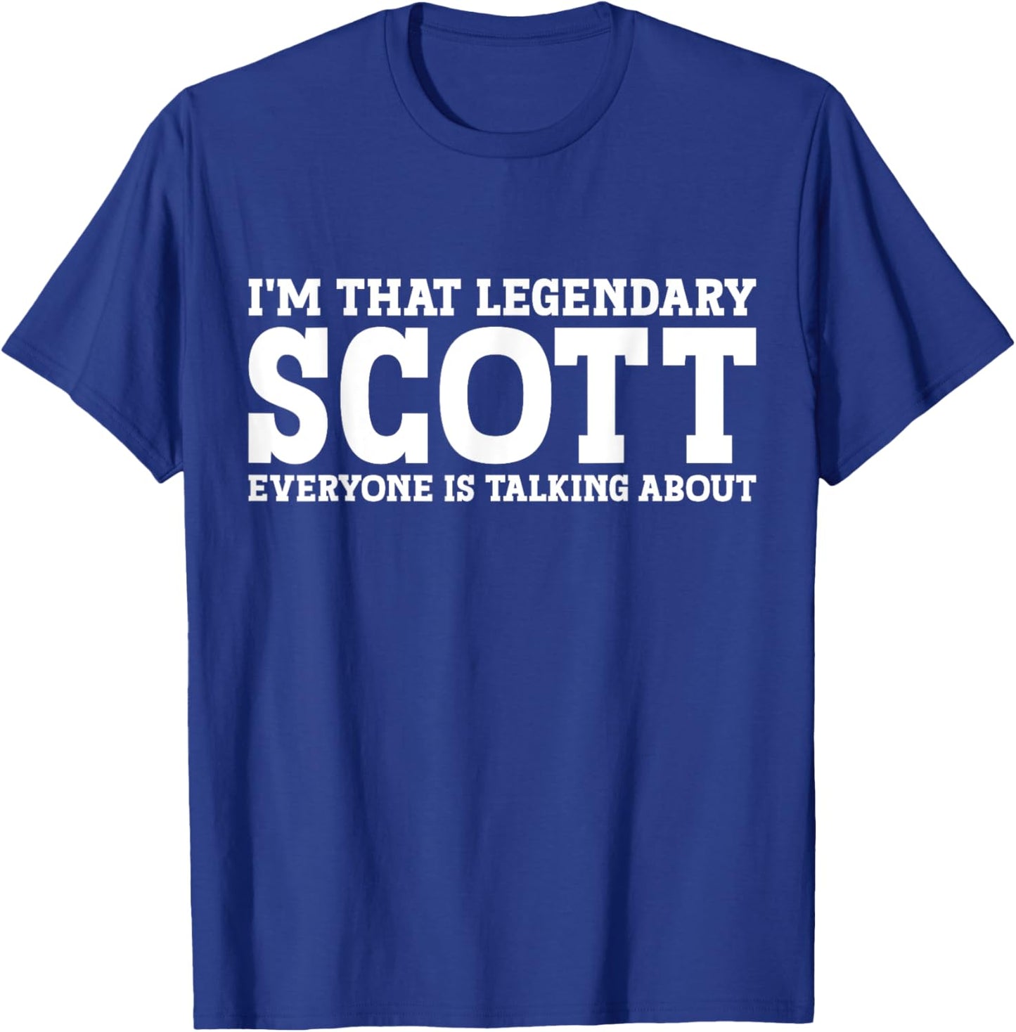 Scott Surname Funny Team Family Last Name Scott T-Shirt - T-Shirt | Royal