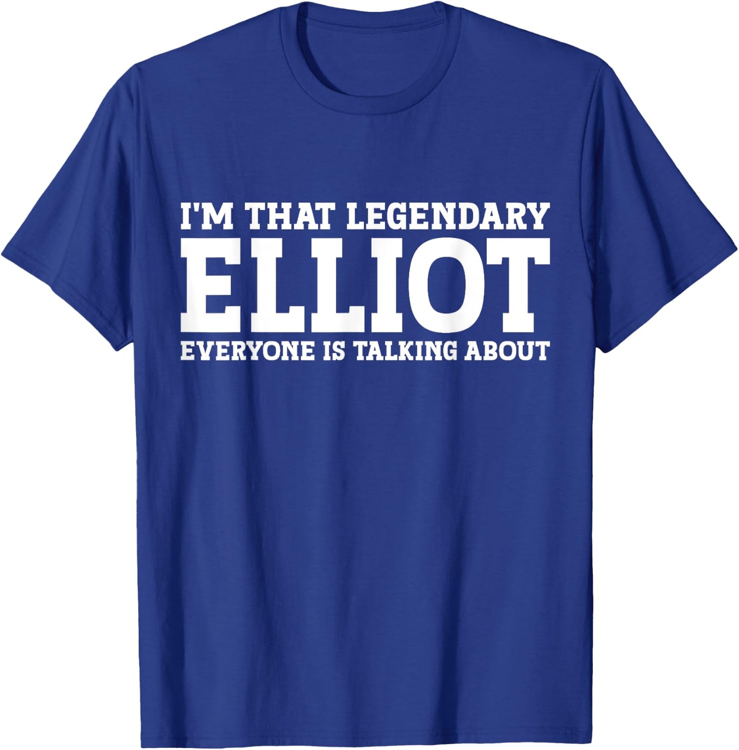 Elliot Surname Funny Team Family Last Name Elliot T-Shirt - T-Shirt | Royal