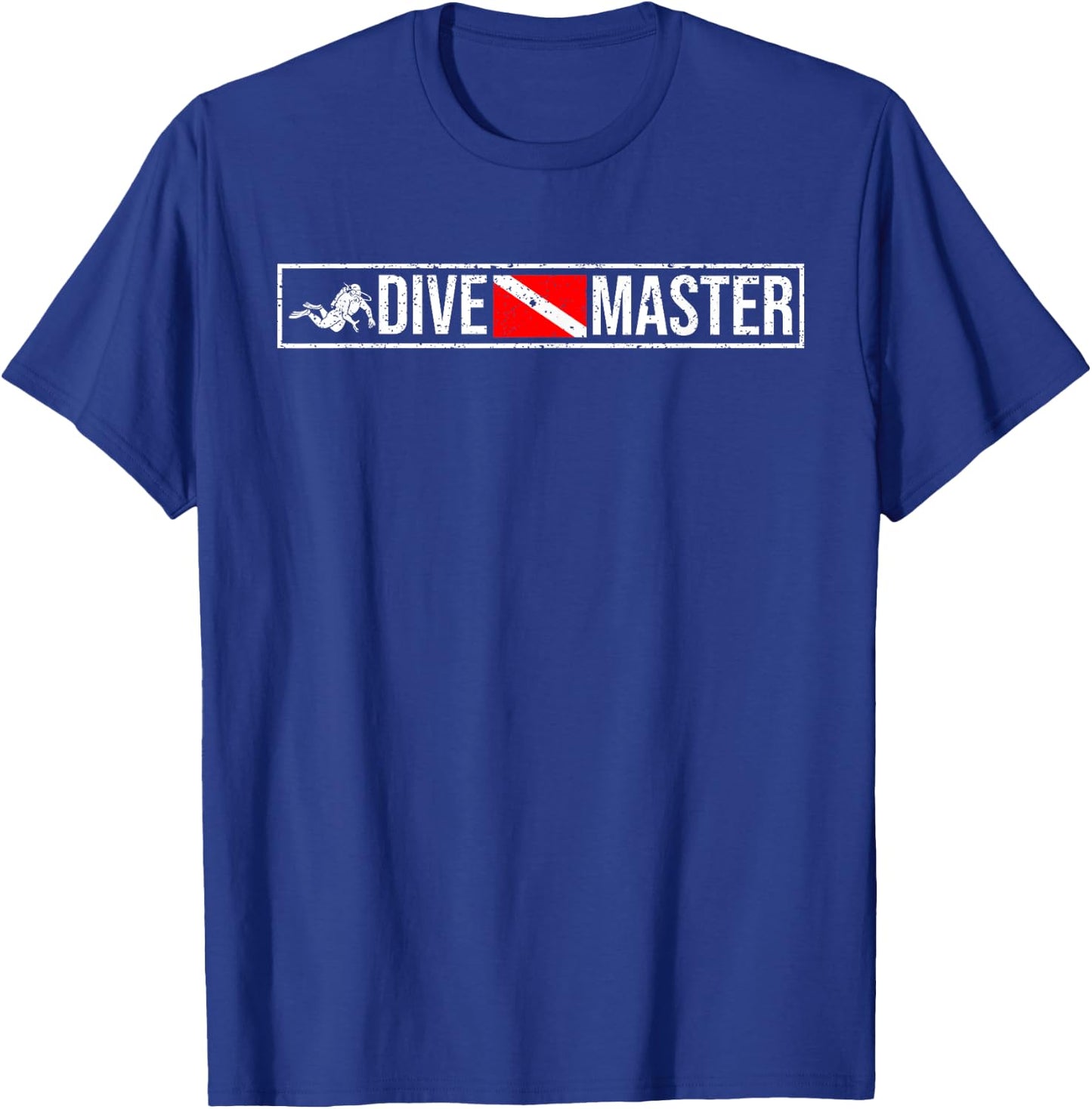 Dive Master Professional Divers Scuba Diving Flag Instructor T-Shirt - T-Shirt | Royal