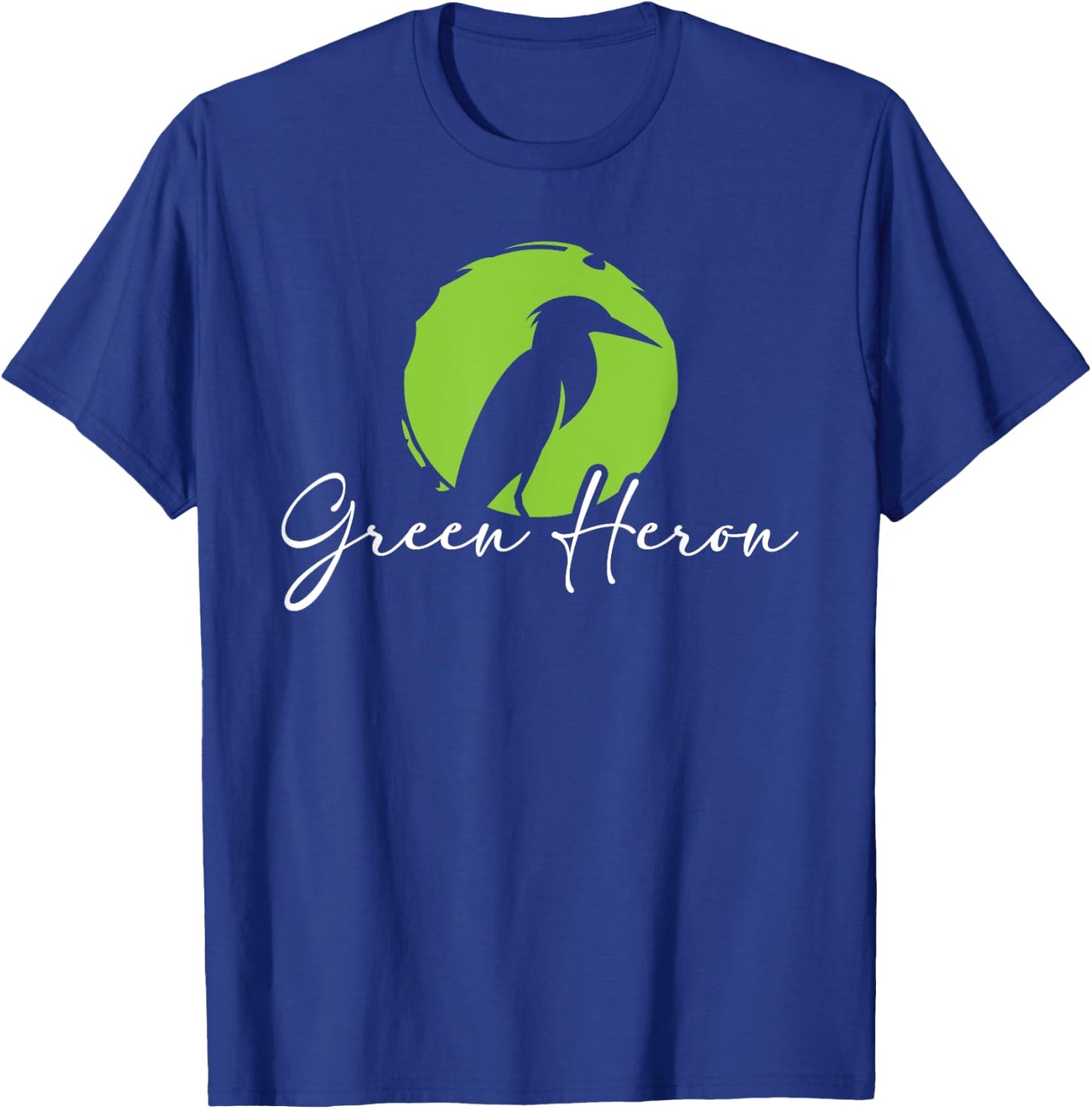 Green Heron - Bird Watching Birder Bird Watcher T-Shirt - T-Shirt | Royal