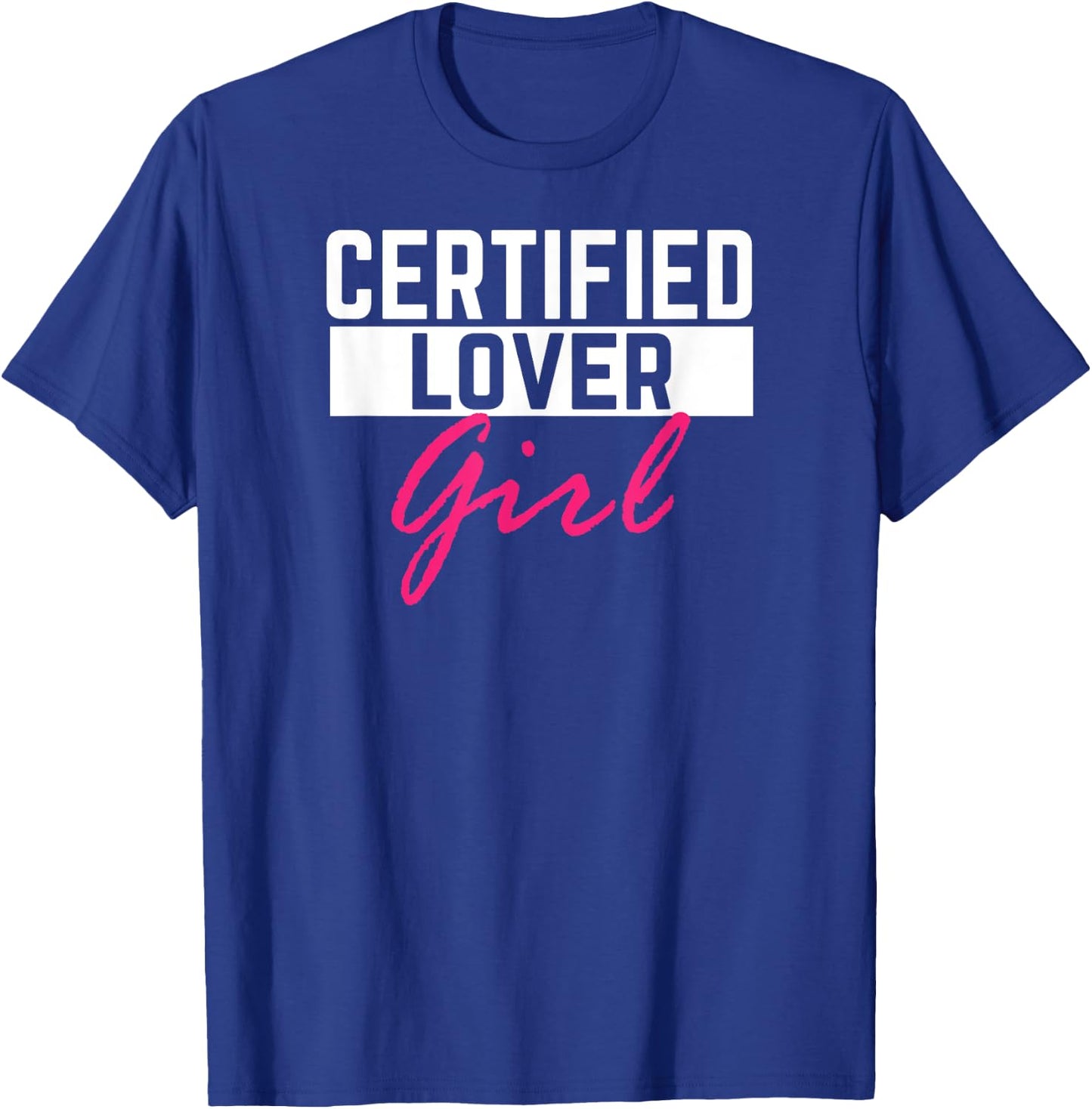 Certified Lover Girl - Fitness Gym Lover Yoga Girl T-Shirt - T-Shirt | Royal