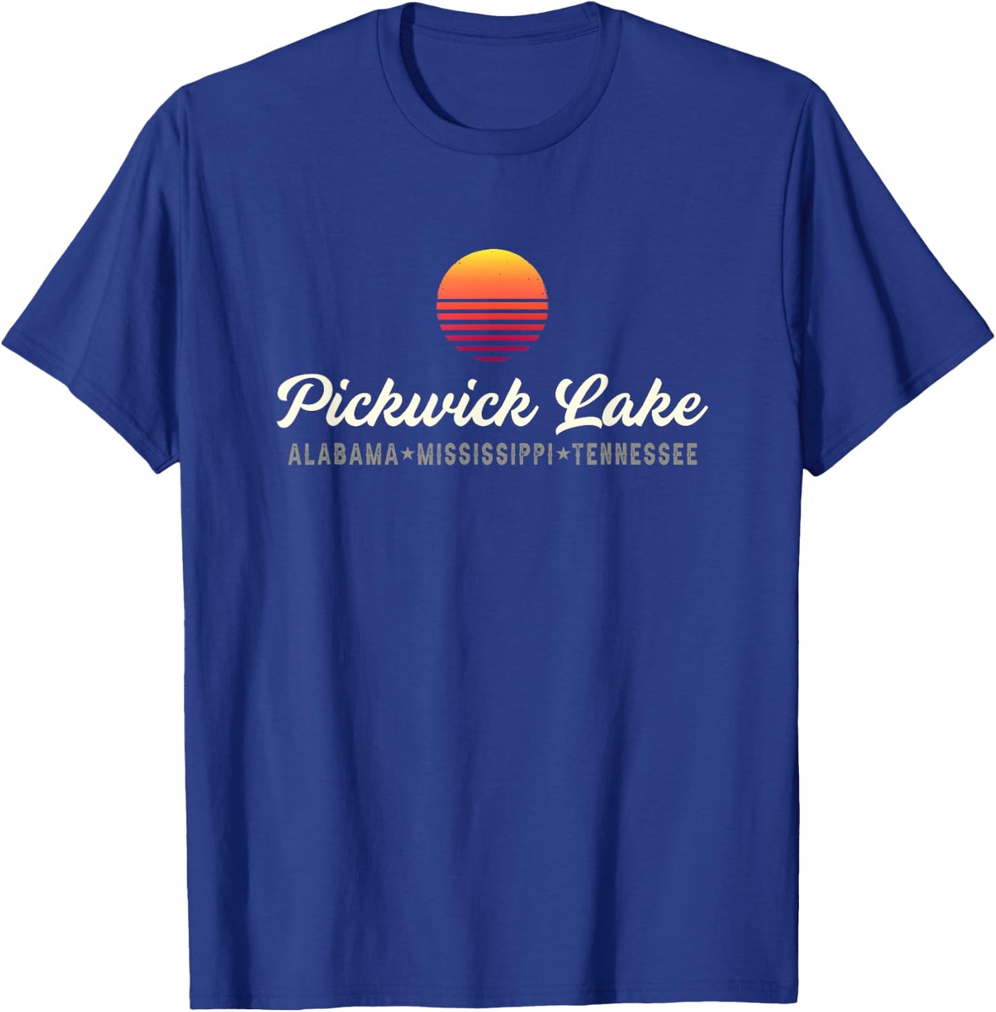 Pickwick Lake ALABAMA MISSISSIPPI TENNESSEE Bass Fishing T-Shirt - T-Shirt | Royal