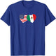 Mexican heritage USA Mexico American Flag Mexican Flag T-Shirt - T-Shirt | Royal
