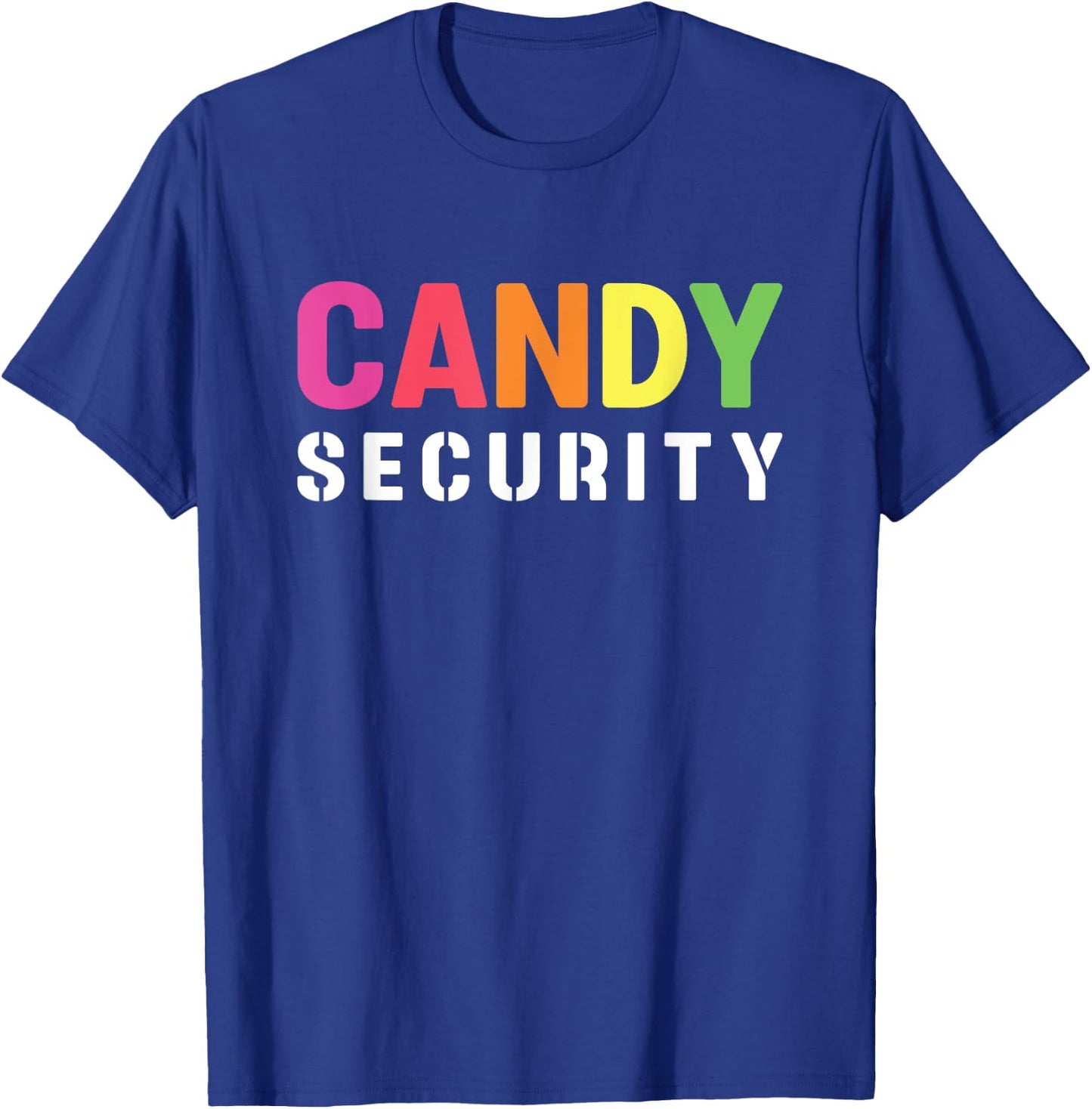 Halloween Costume Funny Candy Security T-Shirt - T-Shirt | Royal