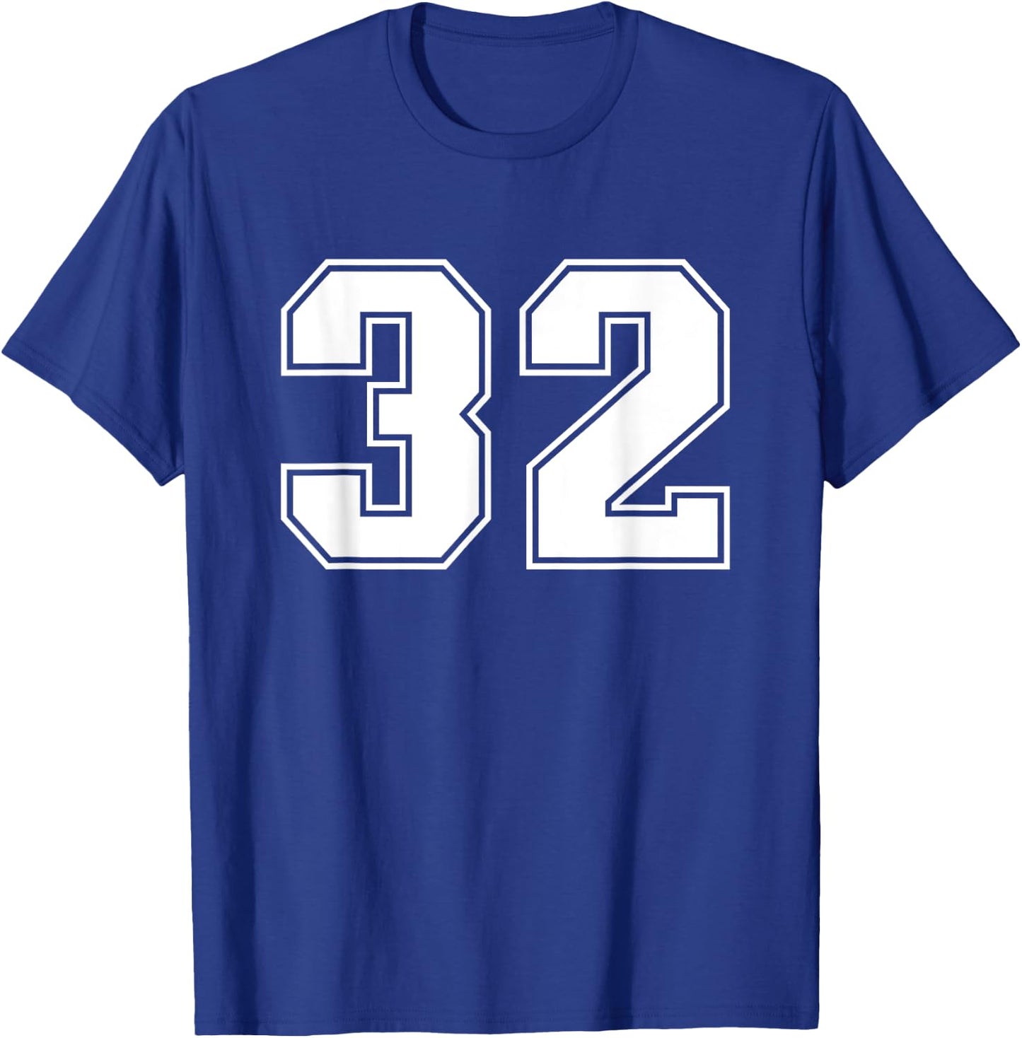 Number #32 Sports Jersey Lucky Number T-Shirt - T-Shirt | Royal