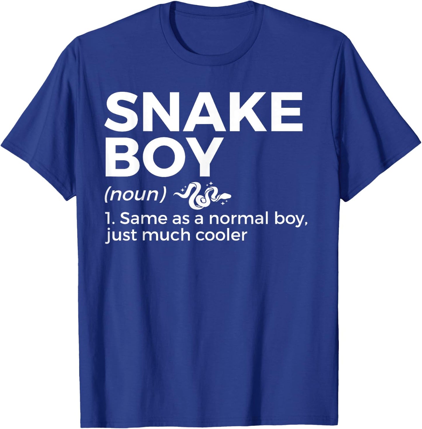 Snake Boy Definition Funny Pet Reptile Lovers T-Shirt - T-Shirt | Royal