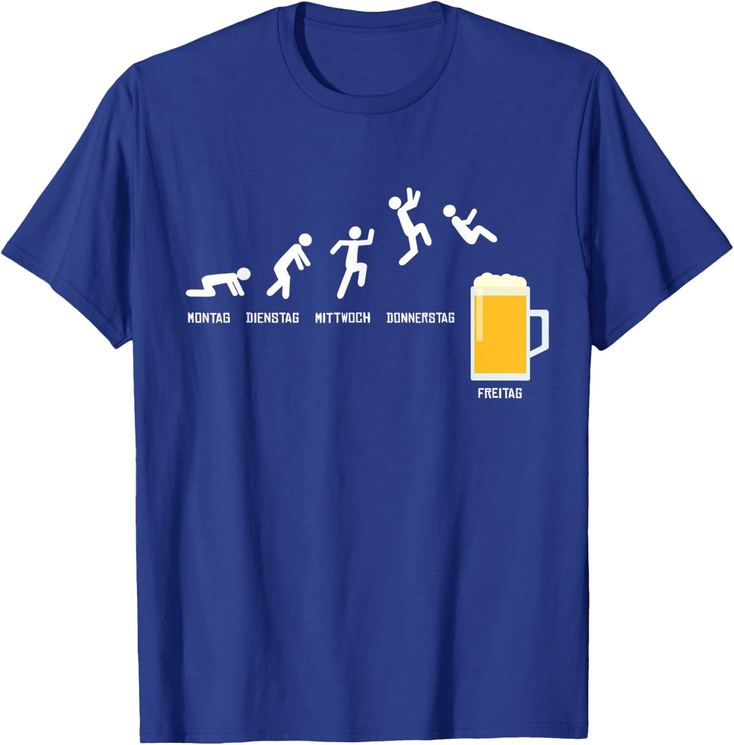 Beer Week Finally Friday Weekend Funny Beer Gift T-Shirt - T-Shirt | Royal