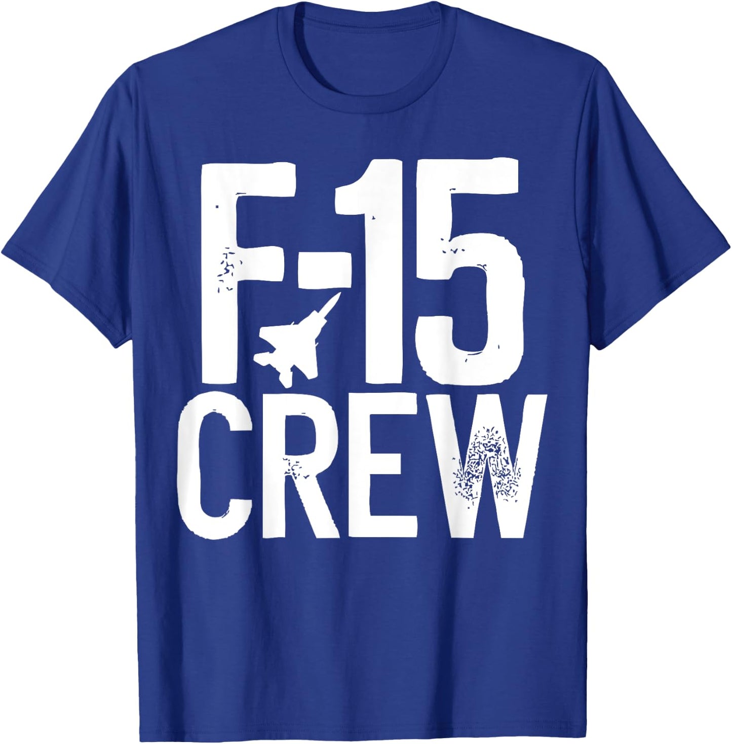 Eagle F-15 silhouette Jet Fighter Crew and Team Fighter jet T-Shirt - T-Shirt | Royal