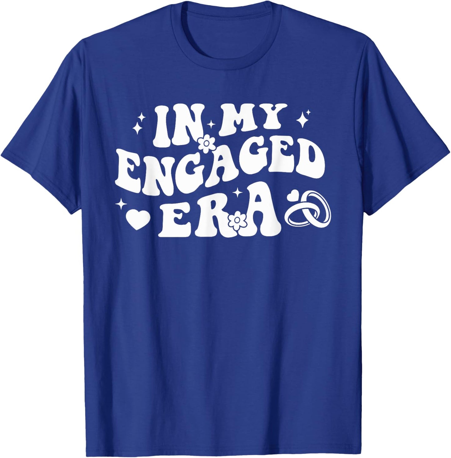 In My Engaged Era Retro Bride Bachelorette Party Bridesmaid T-Shirt - T-Shirt | Royal