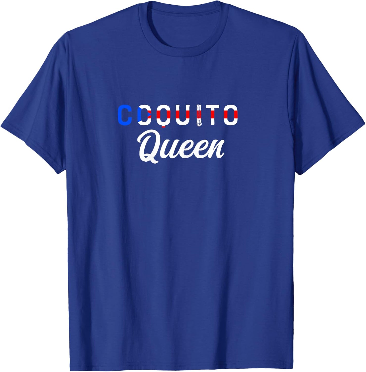 Puerto Rican Christmas Coquito Design Coquito Queen - Black, X-Small - Women's, Short Sleeve, , Ribbed Cuff, Cotton 65%, Polyester 35% T-Shirt - T-Shirt | Royal