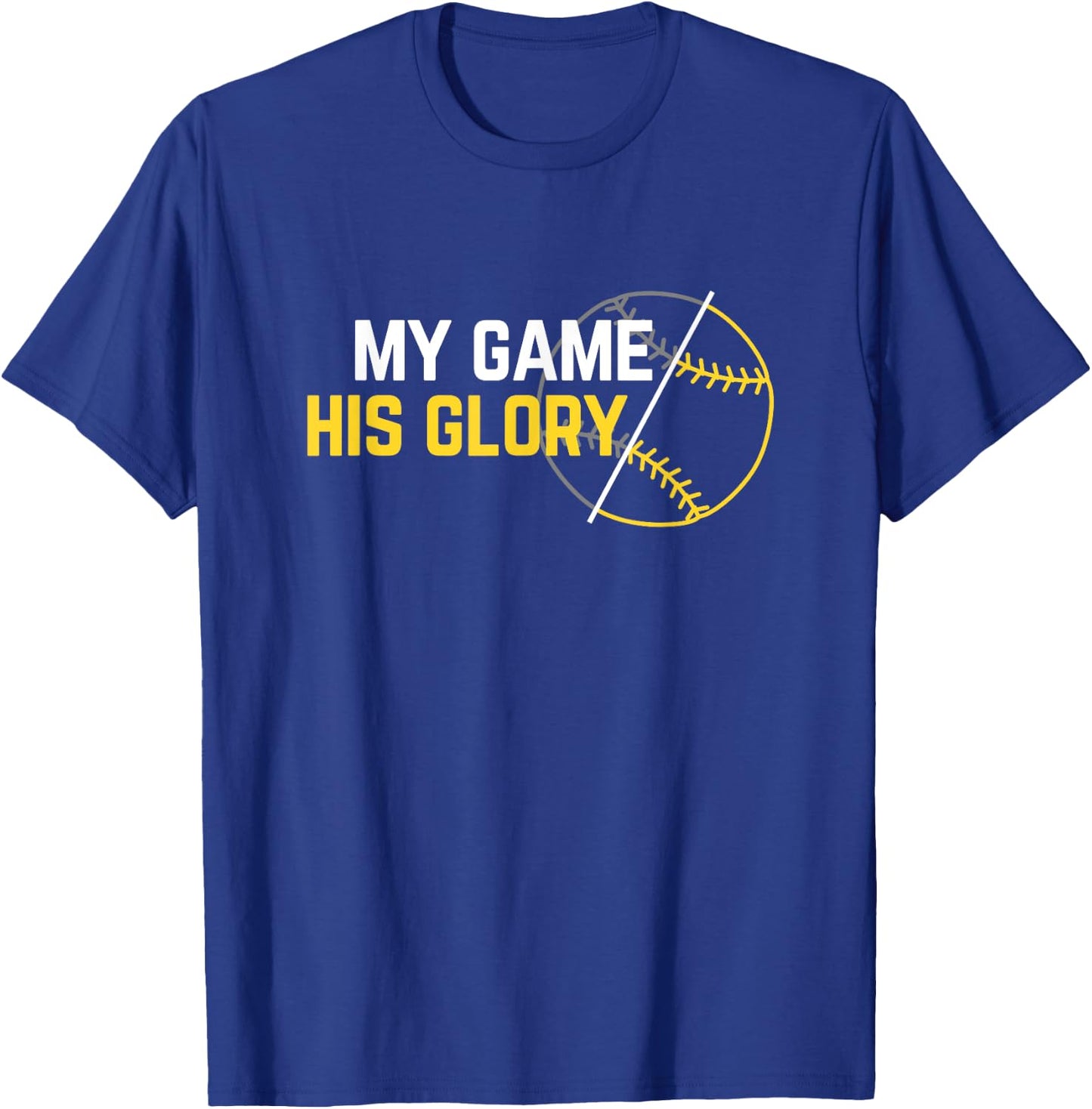 Christian Athlete Baseball Softball T-Shirt - T-Shirt | Royal
