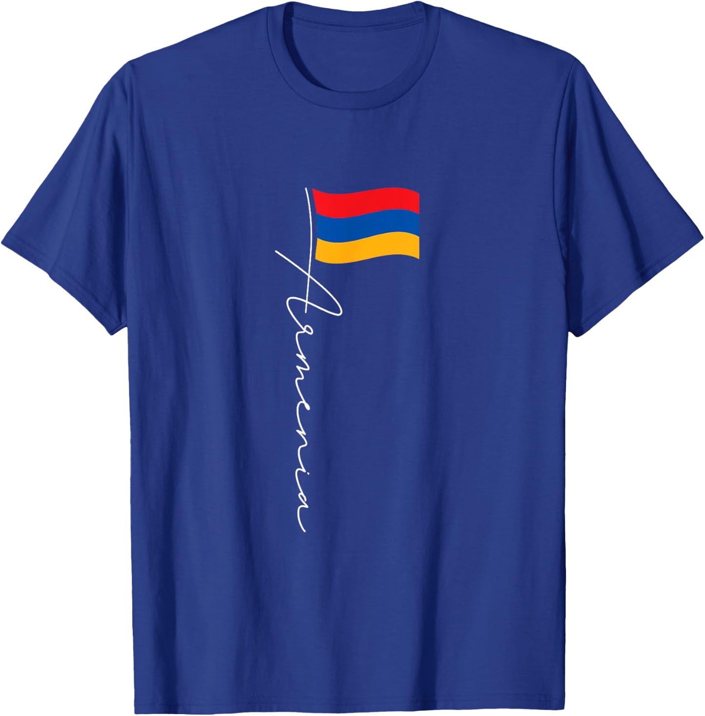 Armenia Signature Flag Pole - Patriotic Armenian Flag T-Shirt - T-Shirt | Royal