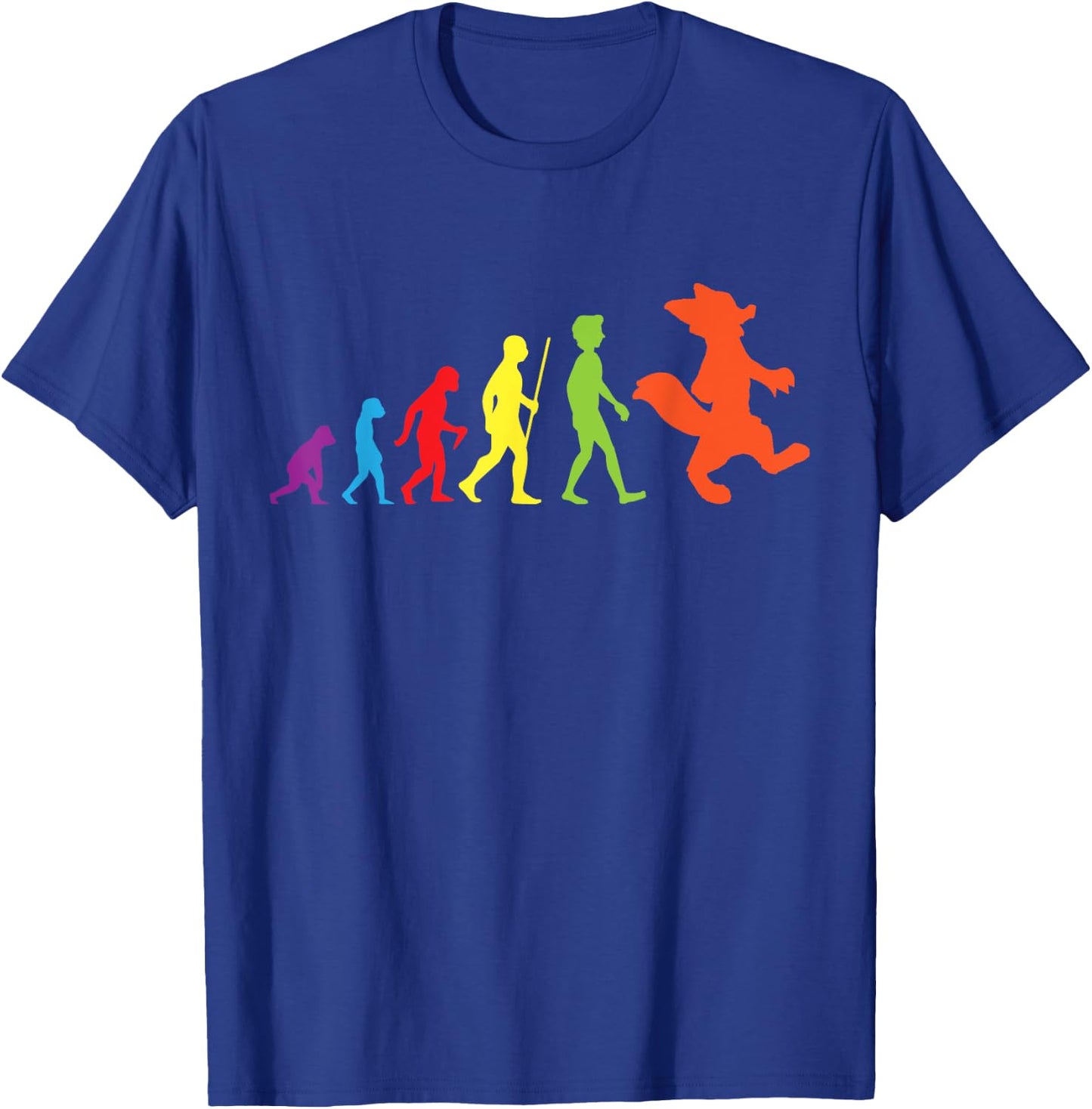 Furry Evolution Proud Furry Tail Ear Furry Person Cosplay T-Shirt - T-Shirt | Royal
