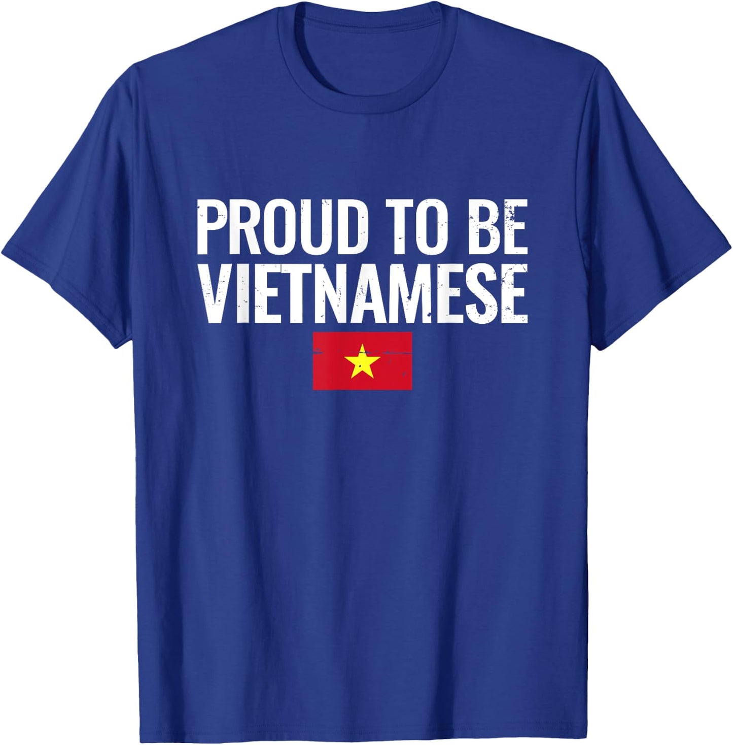 Proud To Be Vietnamese Vintage Flag Vietnam T-Shirt - T-Shirt | Royal