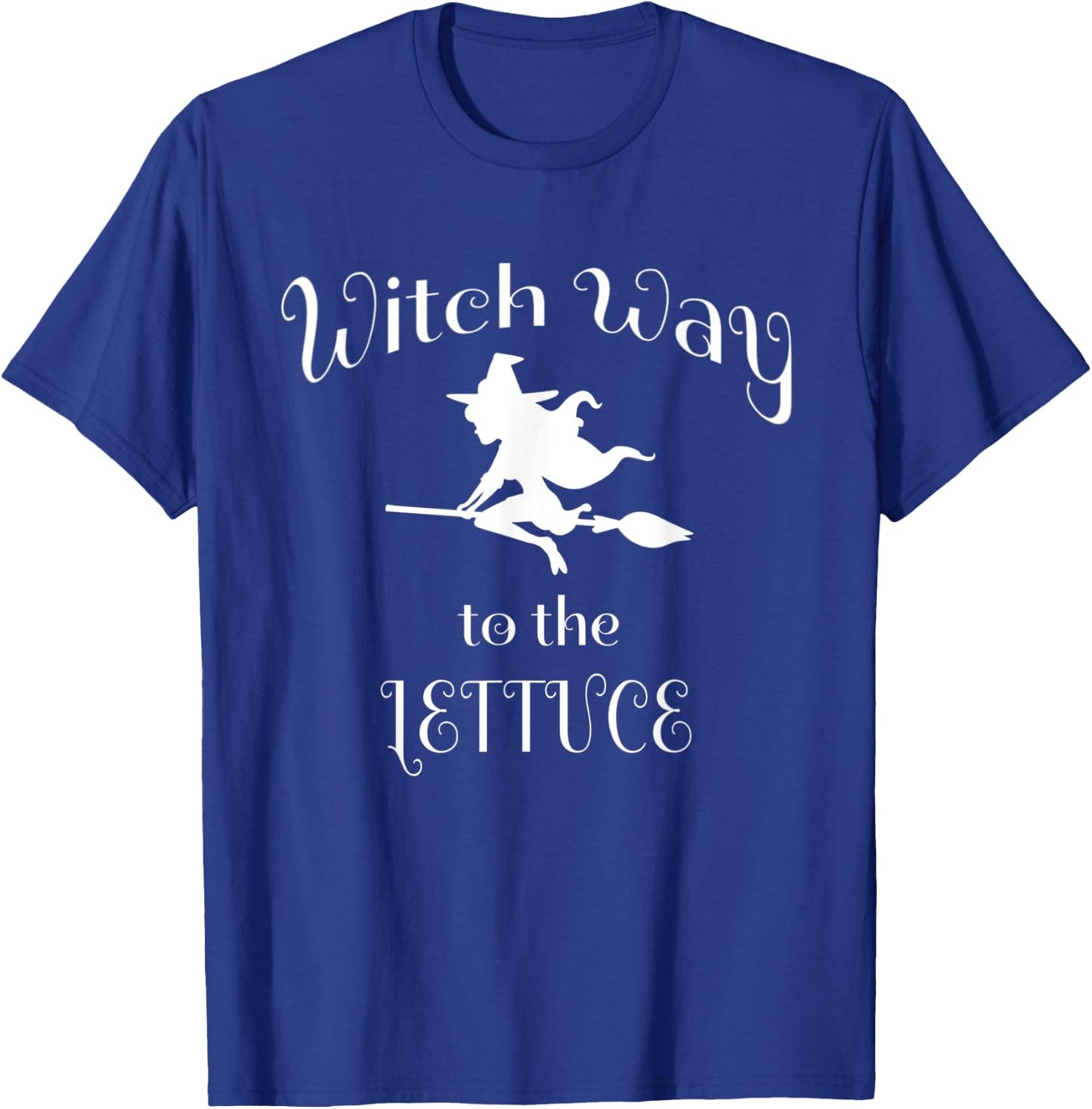 Halloween Pun Witch Way To The Lettuce T-Shirt - T-Shirt | Royal