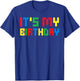 Cute It's My Birthday Shirt for Block Building Boys Kids T-Shirt - T-Shirt | Royal