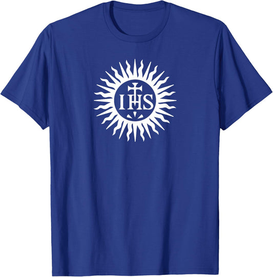 Christogram, Jesuits Jesus religious title Symbol T-Shirt - T-Shirt | Royal