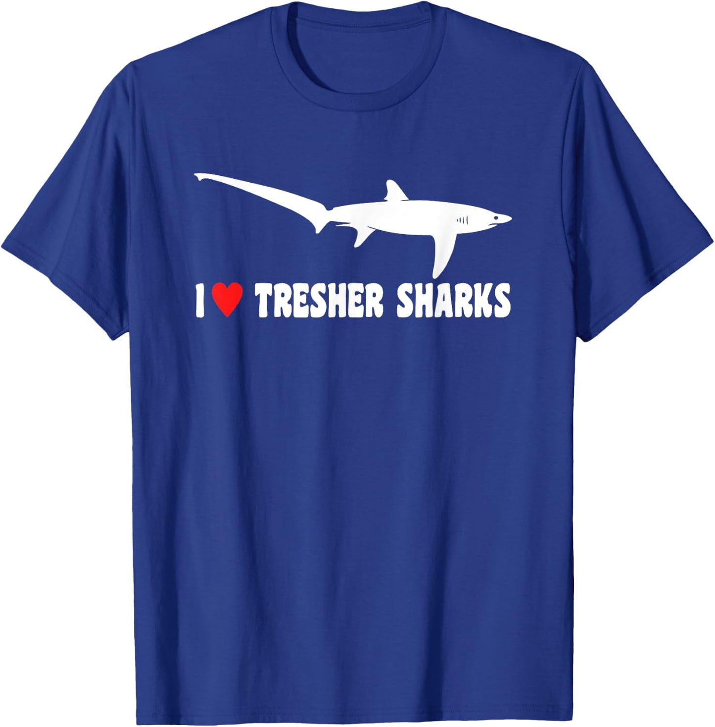 I Love Thresher Shark T-Shirt - T-Shirt | Royal