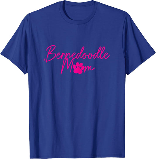 Bernedoodle Mom Doodle Dog Paw Funny Cute Women T-Shirt - T-Shirt | Royal