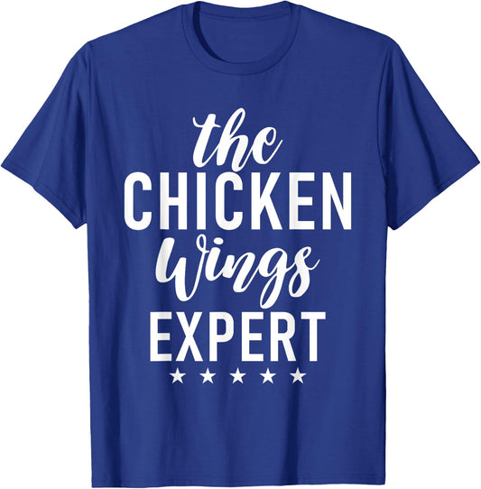 The Chicken Wings Expert T-Shirt - T-Shirt | Royal