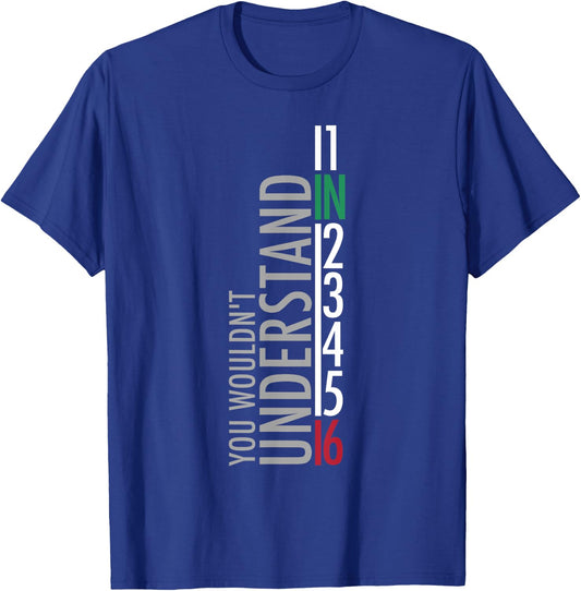 1N23456 Motorcycle Gear Shift Motorcyclist T-Shirt - T-Shirt | Royal