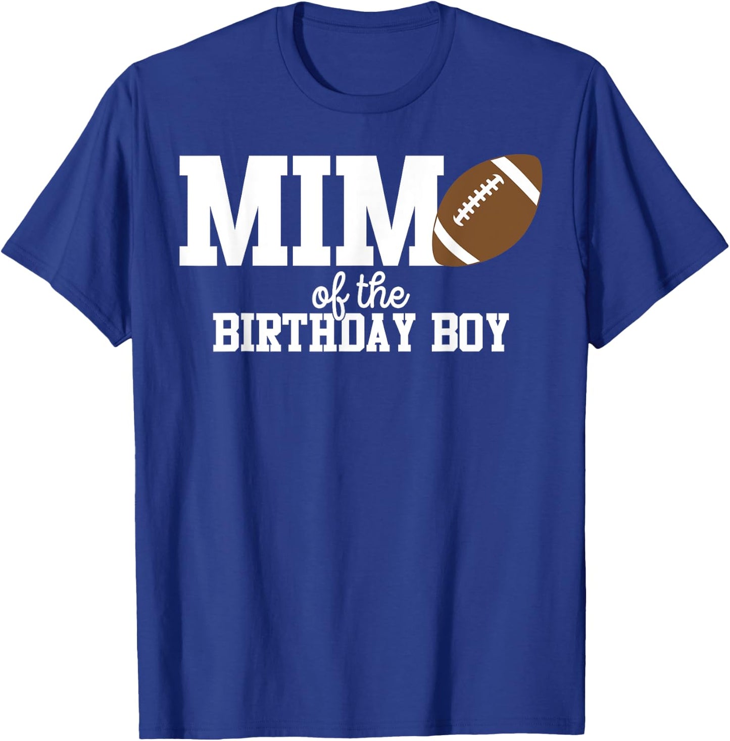 Mimi of the Birthday Boy Football Lover First Birthday Party T-Shirt - T-Shirt | Royal