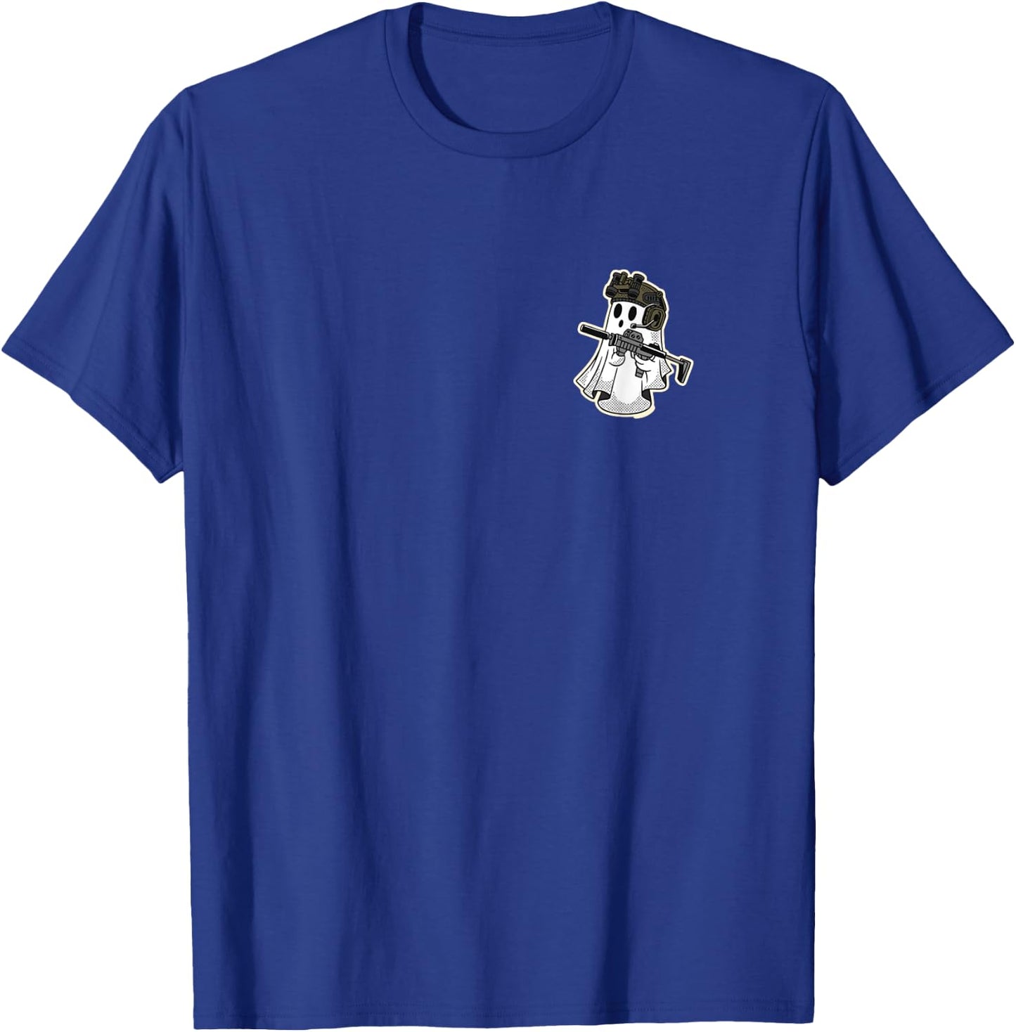 SF Ghost - Spooky Scary Special Forces! Funny military ghost T-Shirt - T-Shirt | Royal