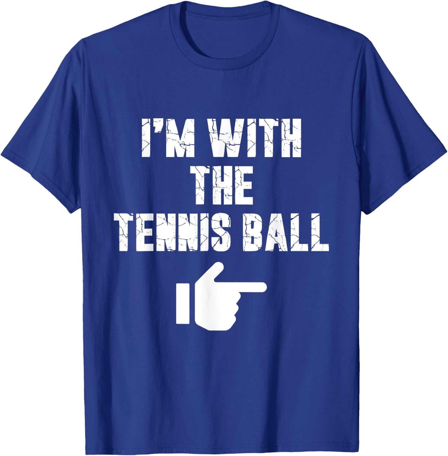 I'm with the Tennis Ball Fun Easy Playful Halloween Costume T-Shirt - T-Shirt | Royal